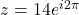 z = 14e^{i2\pi}}