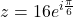 z = 16e^{i\frac{\pi}{6}}