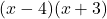 (x -4)(x +3)