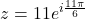 z = 11e^{i\frac{11\pi}{6}}