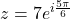 z = 7e^{i\frac{5\pi}{6}}