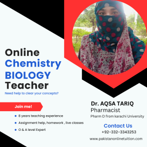 Online Chemistry Tutor Pakistan 