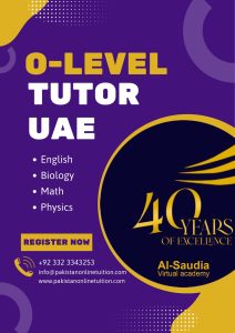 O-Level Tutor UAE