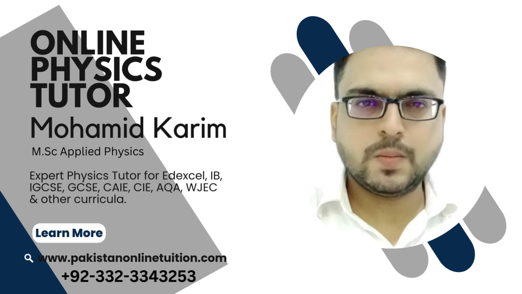 Online Physics Tutor Pakistan