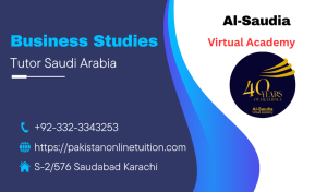 Business Studies Tutor Saudi Arabia