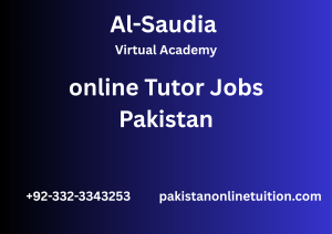 Online Tutor Jobs Pakistan