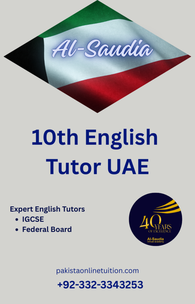 10th English Tutor UAE