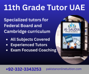 11th Grade Tutor UAE