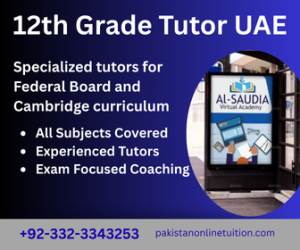 12th Grade Tutor UAE
