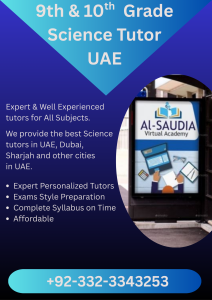 9th & 10th Grade Science Tutor UAE