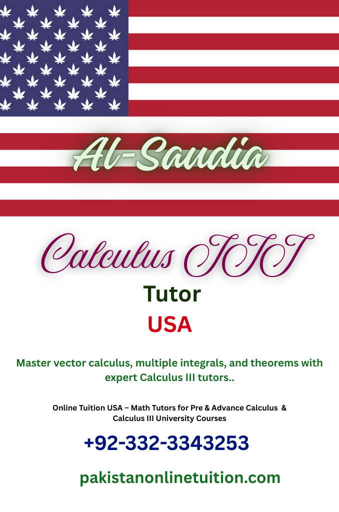 Calculus III Tutor USA