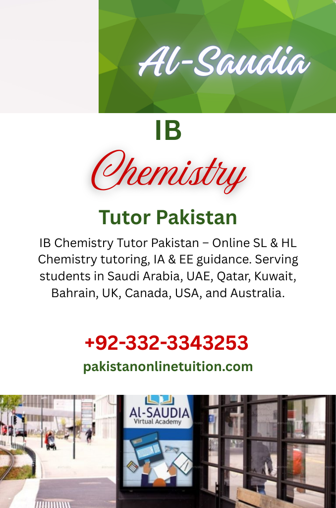 IB Chemistry Tutor Pakistan