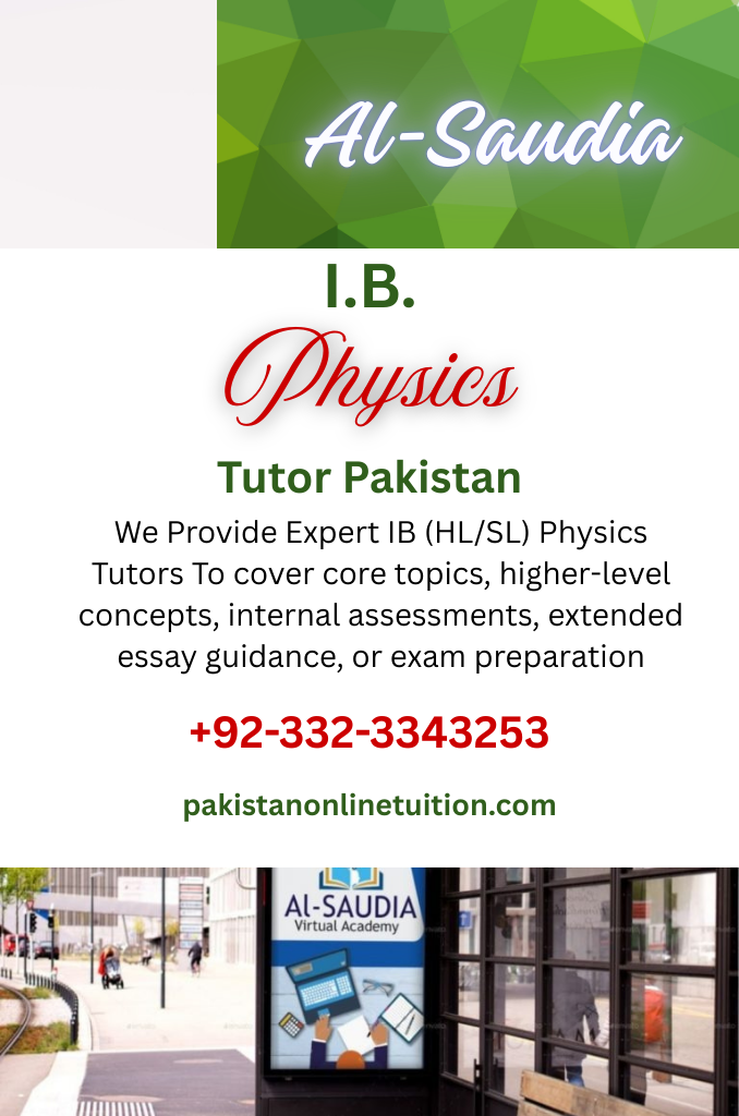 IB Physics Tutor Pakistan