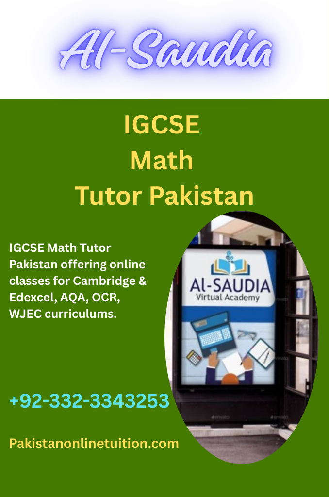 IGCSE Math Tutor Pakistan