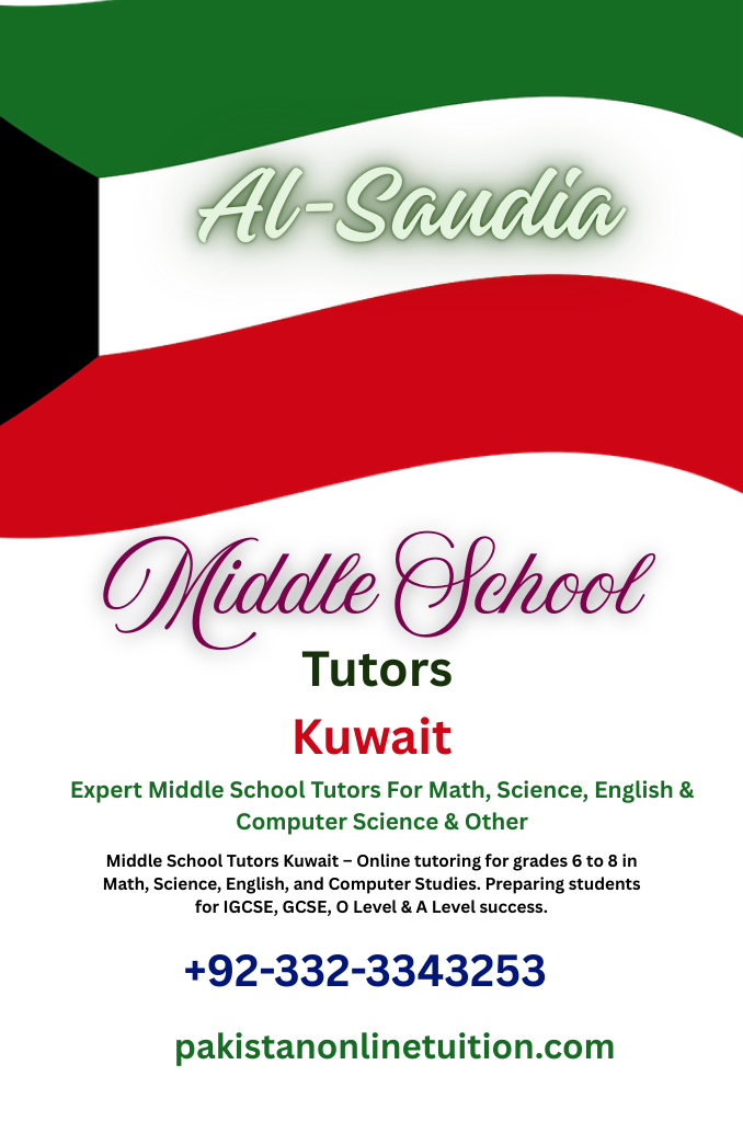 Middle School Tutors Kuwait