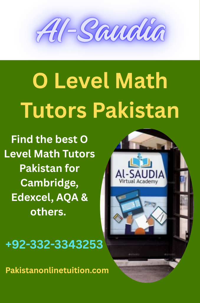 O Level Math Tutors Pakistan
