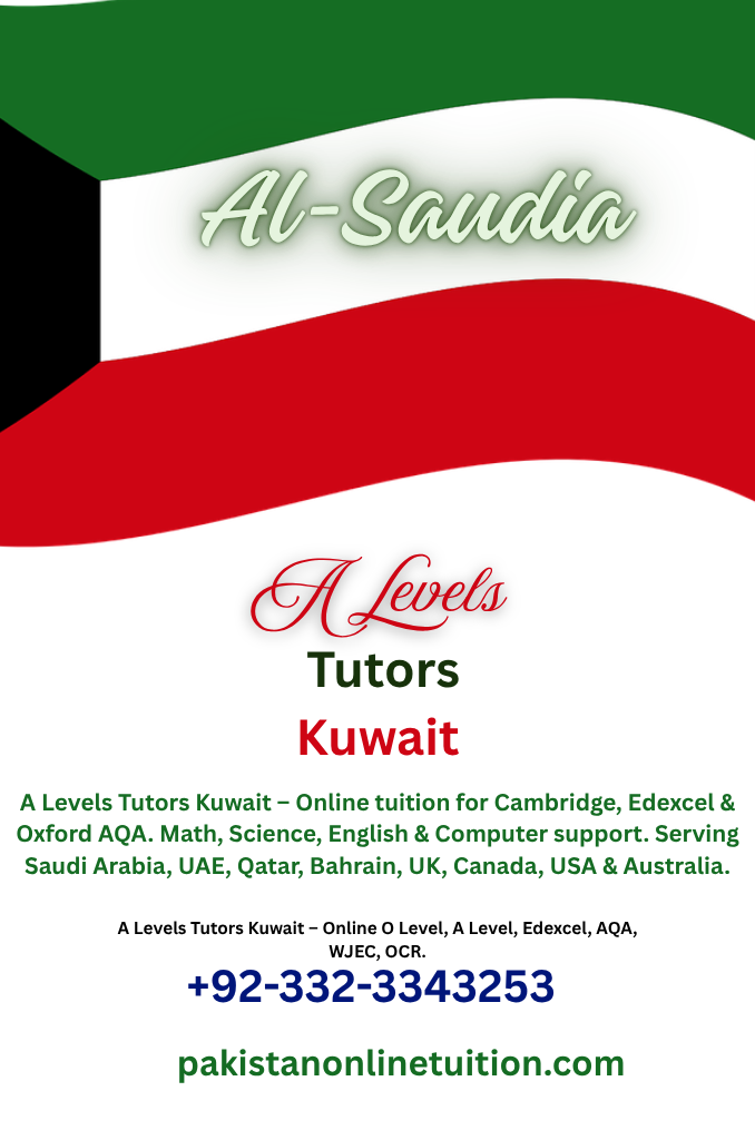 a levels tutors kuwait