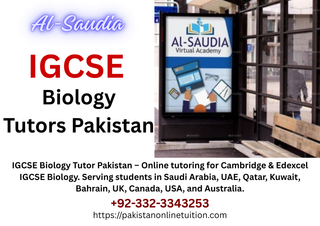 igcse biology tutor pakistan