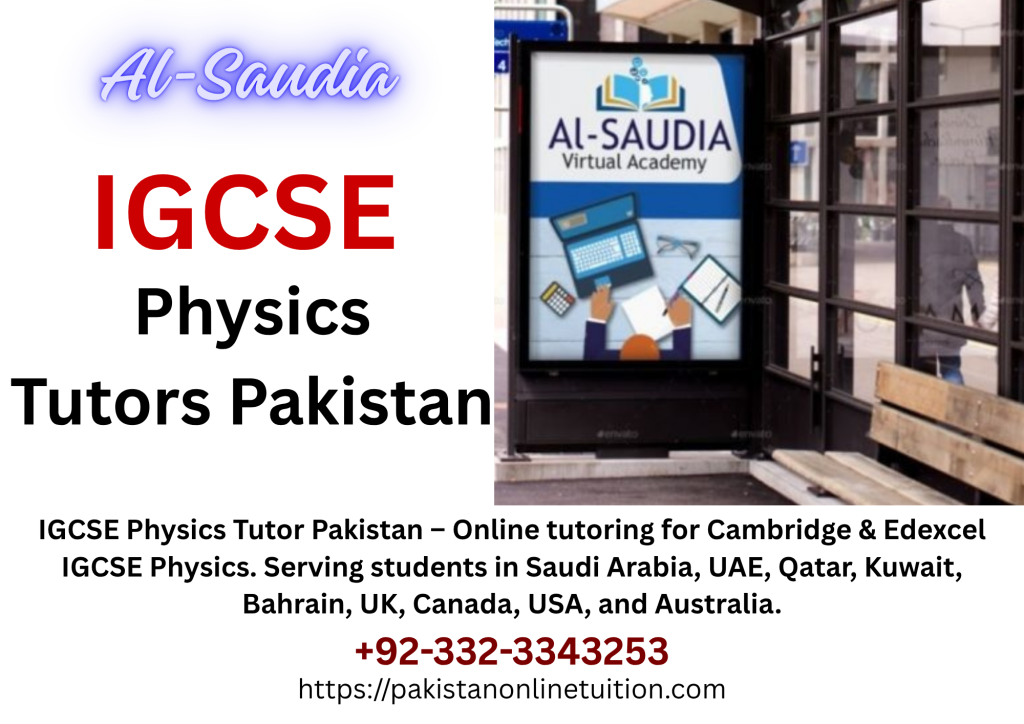 igcse physics tutor pakistan