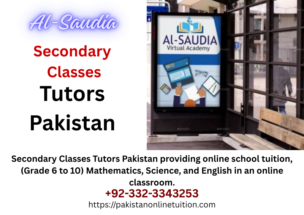 secondary classes tutors pakistan