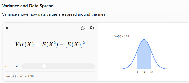 Statistics Tutors Pakistan variance and data spread