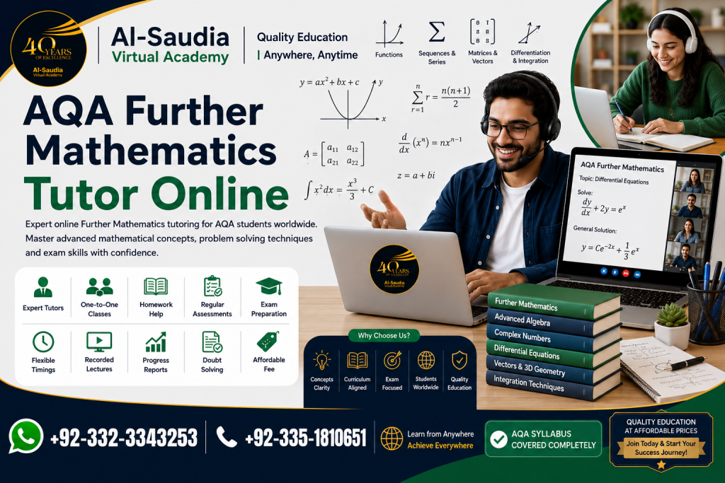 aqa further mathematics tutor online